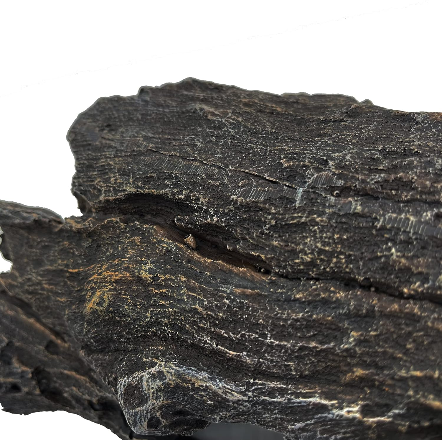 Large 35Cm Log Drift Wood Cave Hide Hole Artificial Polyresin Aquarium Ornament Aquatic Model Decoration Fish Tank Marine Decor Ornaments image number 1