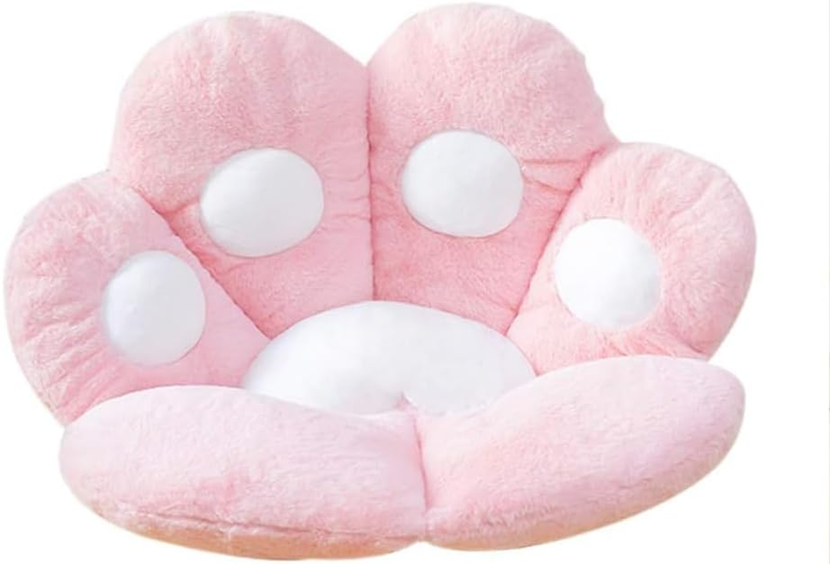 Cat Paw Cushion Comfy Kawaii Chair Cushion 70 X 60 Cm Inch Bear Paw Lazy Sofa Office Floor Pillow Cute Plush Seat Pad for Gaming Chair for Home Bedroom Decoration (Pink) image number 3