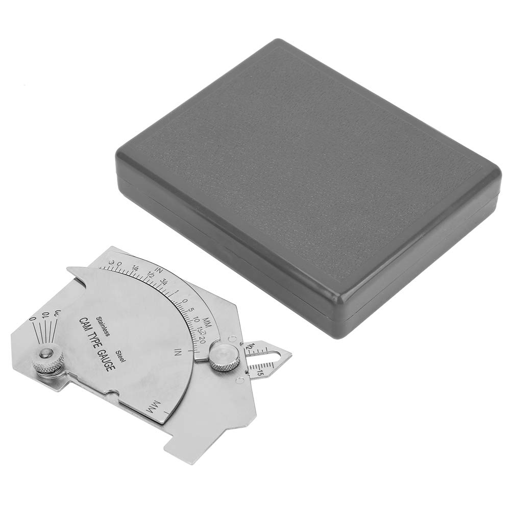 Bridge Cam Weld Gauges, MG-8 Bridge Cam Gauges Welding Fillet for Inspection of Welded Surface Weld Joints Bevel Angle Inch/Mm Stainless Steel Weld Gage, Weld Measuring Tool image number 2