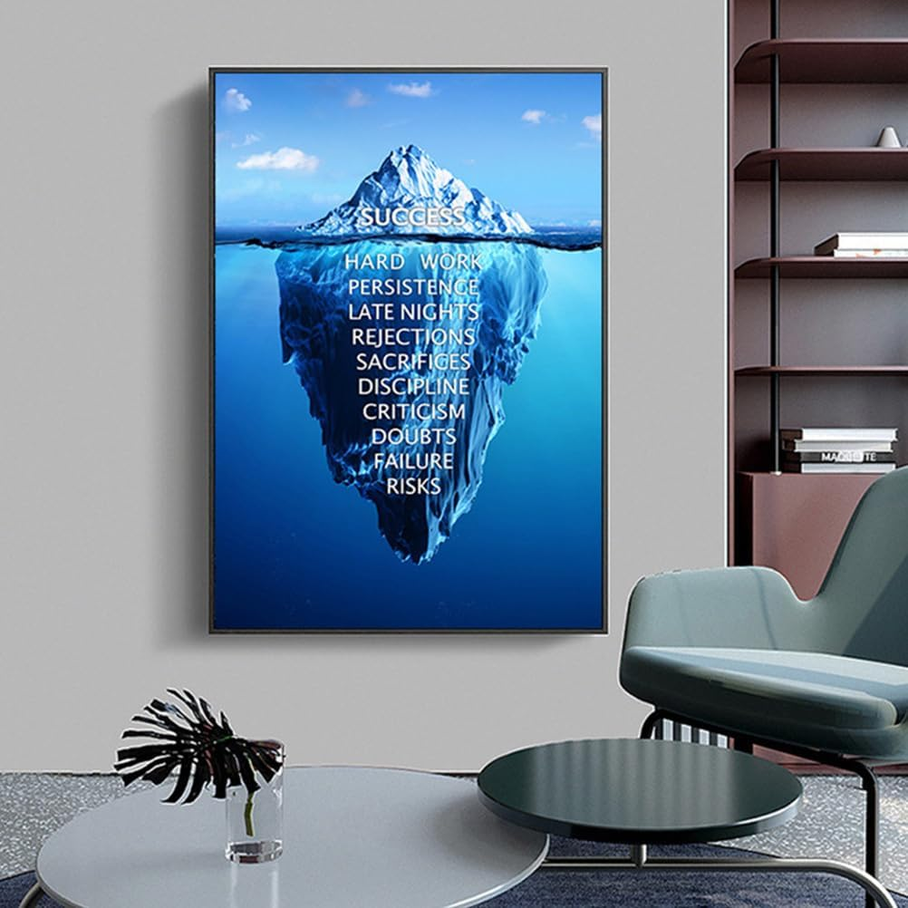 MAGICLULU Inspirational Poster - Motivational Wall Art for Office Classroom and Home Decor 40X30Cm Hanging Positive Quotes Artwork image number 1