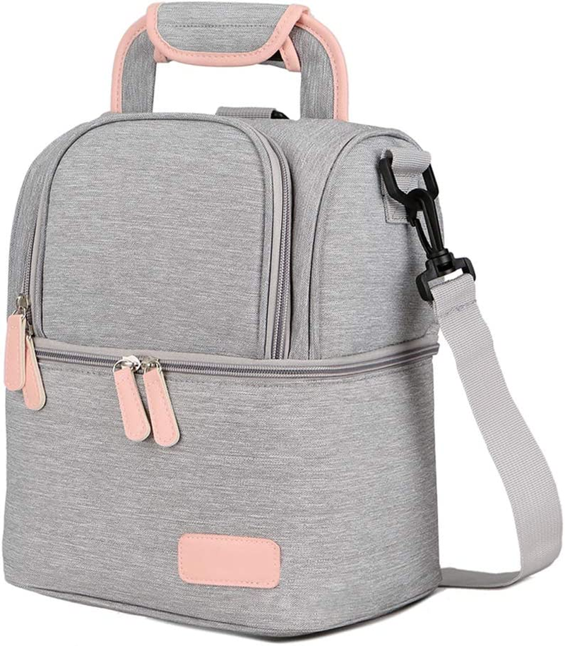 Mengshen Waterproof Breast Milk Baby Bottle Cooler Bag Rucksack - Portable Thermal Insulated Lunch Box/Large Capacity Handbag/Baby Milk Bag Freezer/For Work Mommy Women Men