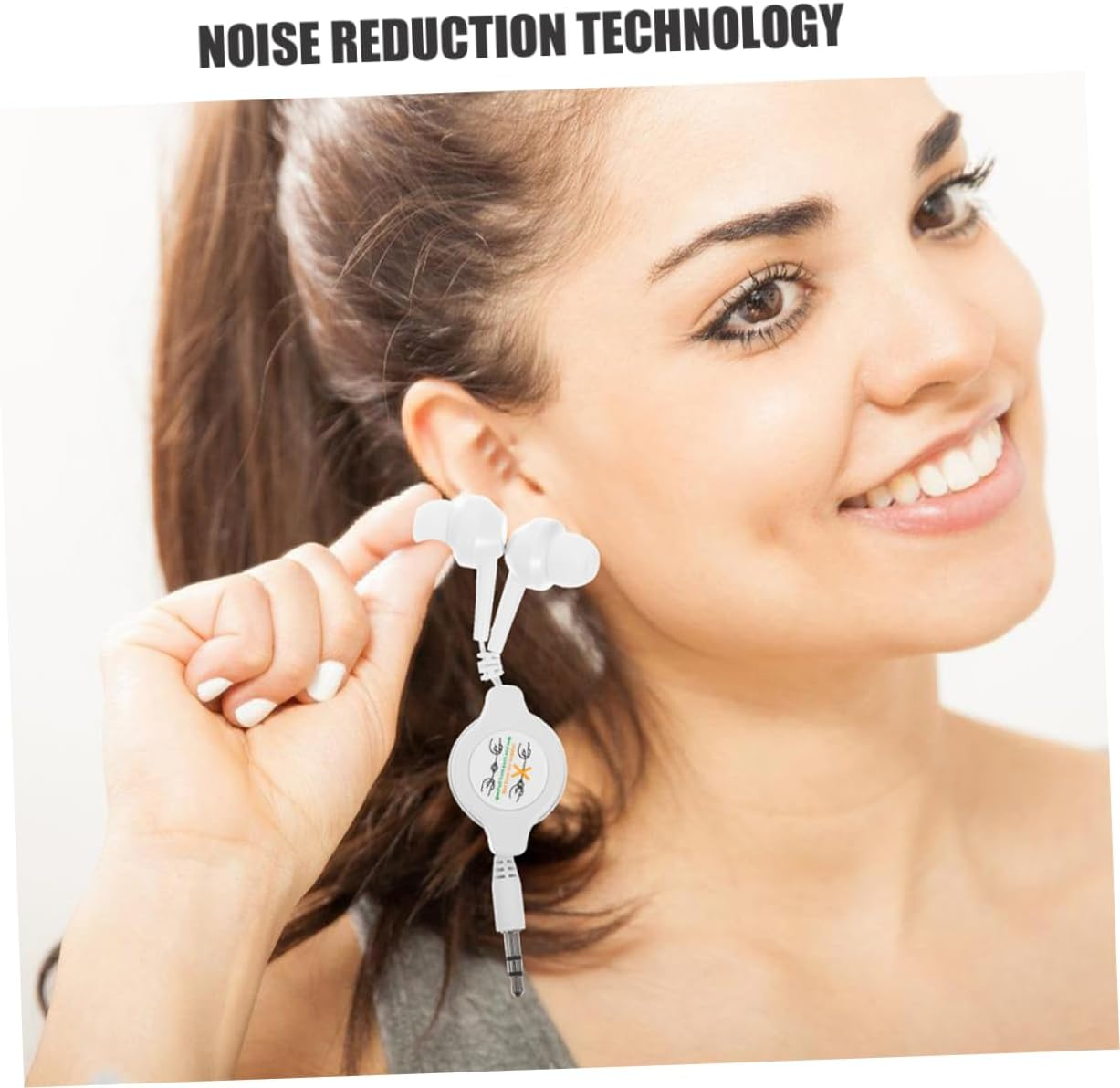 Housoutil 2Pcs Retractable Earbuds in Ear Headphones with Noise Isolation Lightweight Design for Sports Travel and Daily Use for DIY Fit Easy Storage