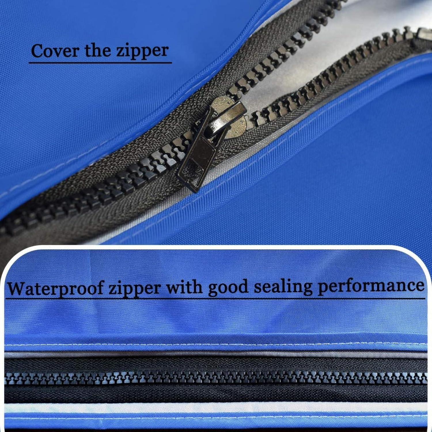 Marine Grade Bimini Boat Canopy - Heavy Duty Oxford Cover, Waterproof Console Shelter | UV Resistant Weatherproof Sunshade Protection, 3 Bow Roof Shade System with Rustproof Frame Mount for All Season image number 2