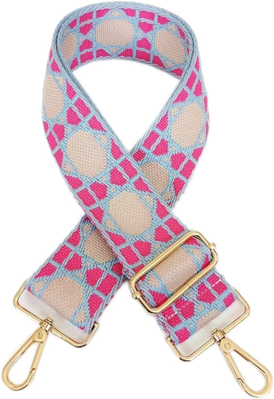 Shoulder Strap Women Bag Straps Shoulder Crossbody Bag, Width 5CM Adjustable Straps, Removable Part Accessories Crossbody Handbag Replacement Strap (Color : B65 Gold Hardware)