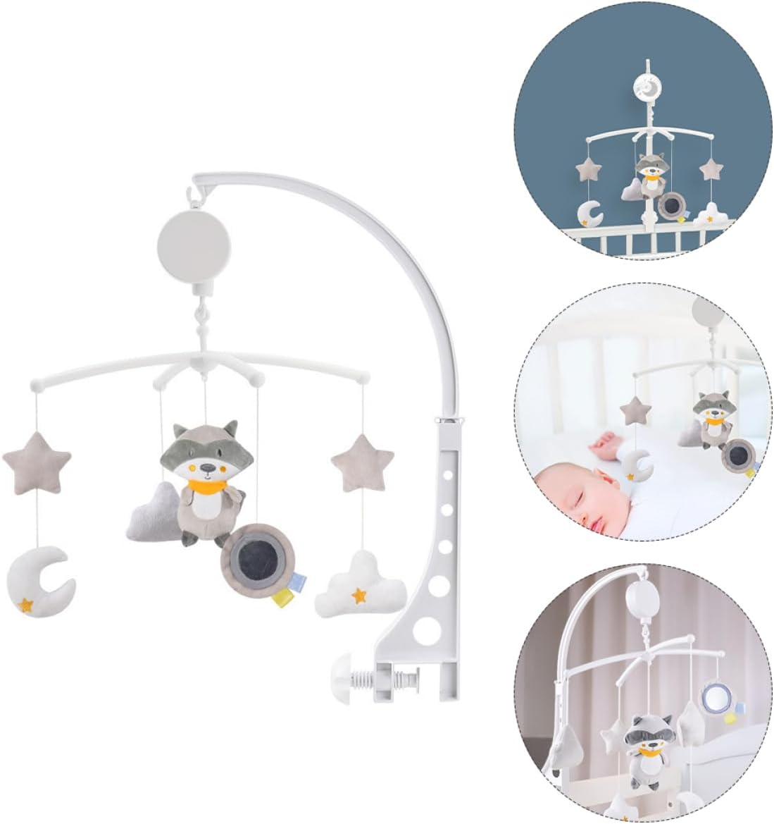 MERRYHAPY Rotate Music Ring Hanging Toys Crib Pendant Educational Plaything Safe for Boy Girl image number 4