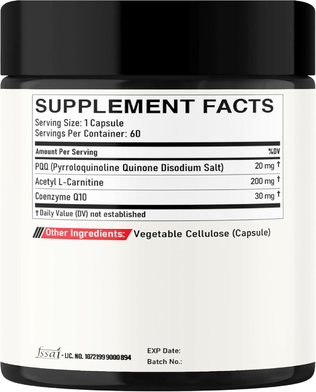 PQQ Supplement 250Mg - 2 Month 60 Capsules - 3 Potent Ingredients with Acetyl L-Carnitine & Coq10 image number 5