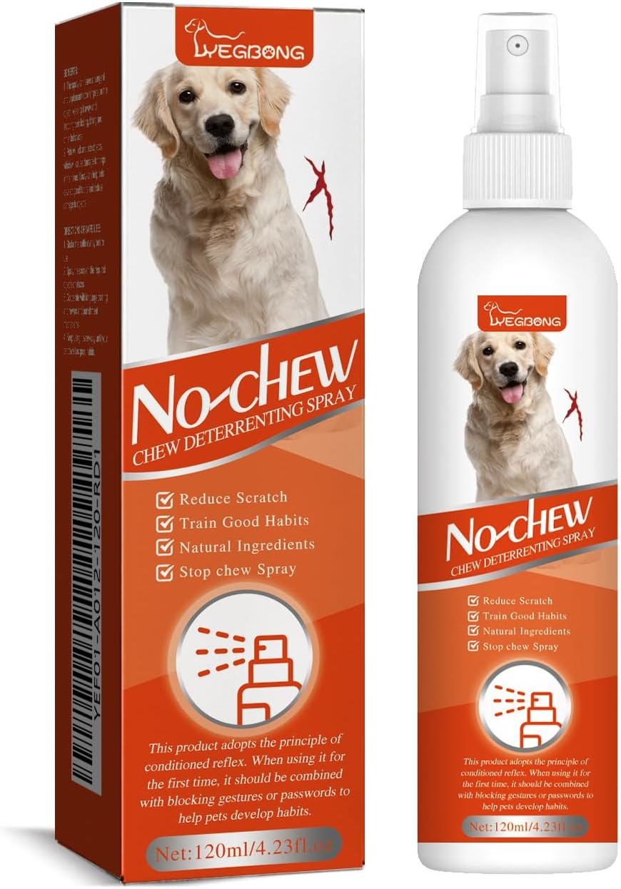Pet Anti-Chew Training Spray, Bitter Deterrent for Dogs and Cats, Behaviour Correction Aid