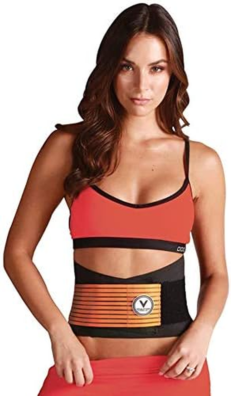 Waist Trainer Slimming Belt, Endorsed by Monika Radulovic Miss Universe, Proprietary 2 Strap Compression for Multi-Angle, Tighter Core Activation, Instant Toning and Posture Support