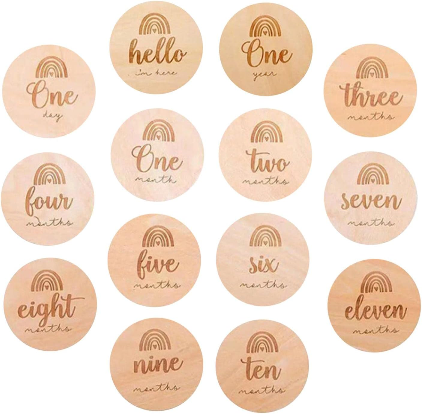 14 Pieces of round for Monthly Recording Disc image number 1