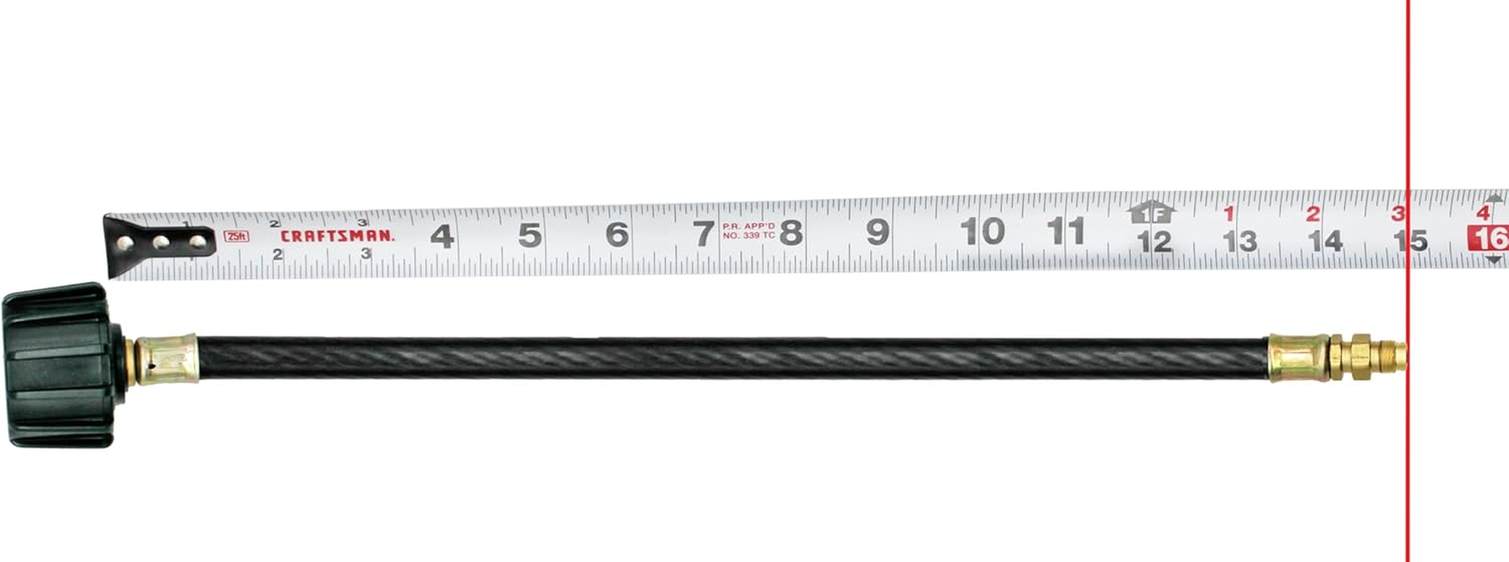 Flame King E15INPT-X2 Pigtail Hose Connectors for RV, Van or Trailer, Propane Tank 2-Stage Auto Changeover Regulators, 15 Inches (2-Pack), Black/Green image number 5