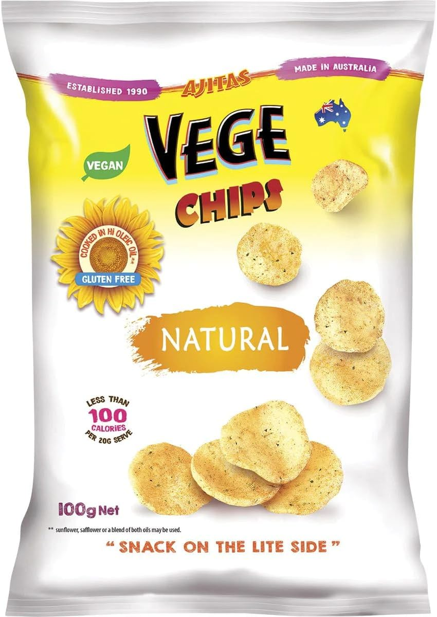 Ajitas Natural Vege Chips 6 X 100 G