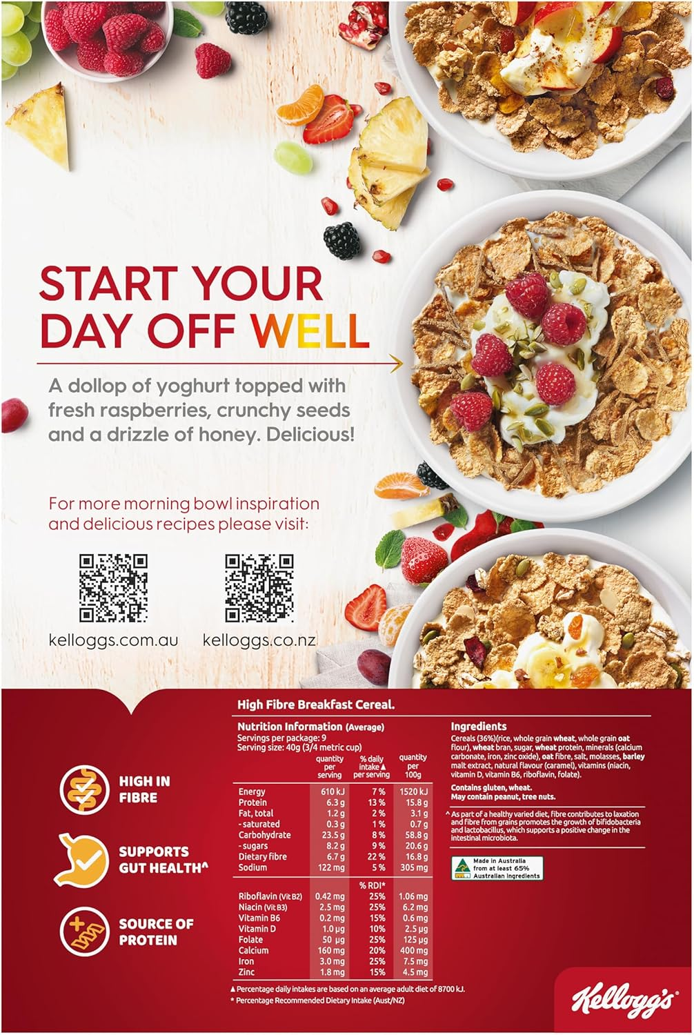 Kellogg&rsquo;S Special K High Fibre 385G image number 4