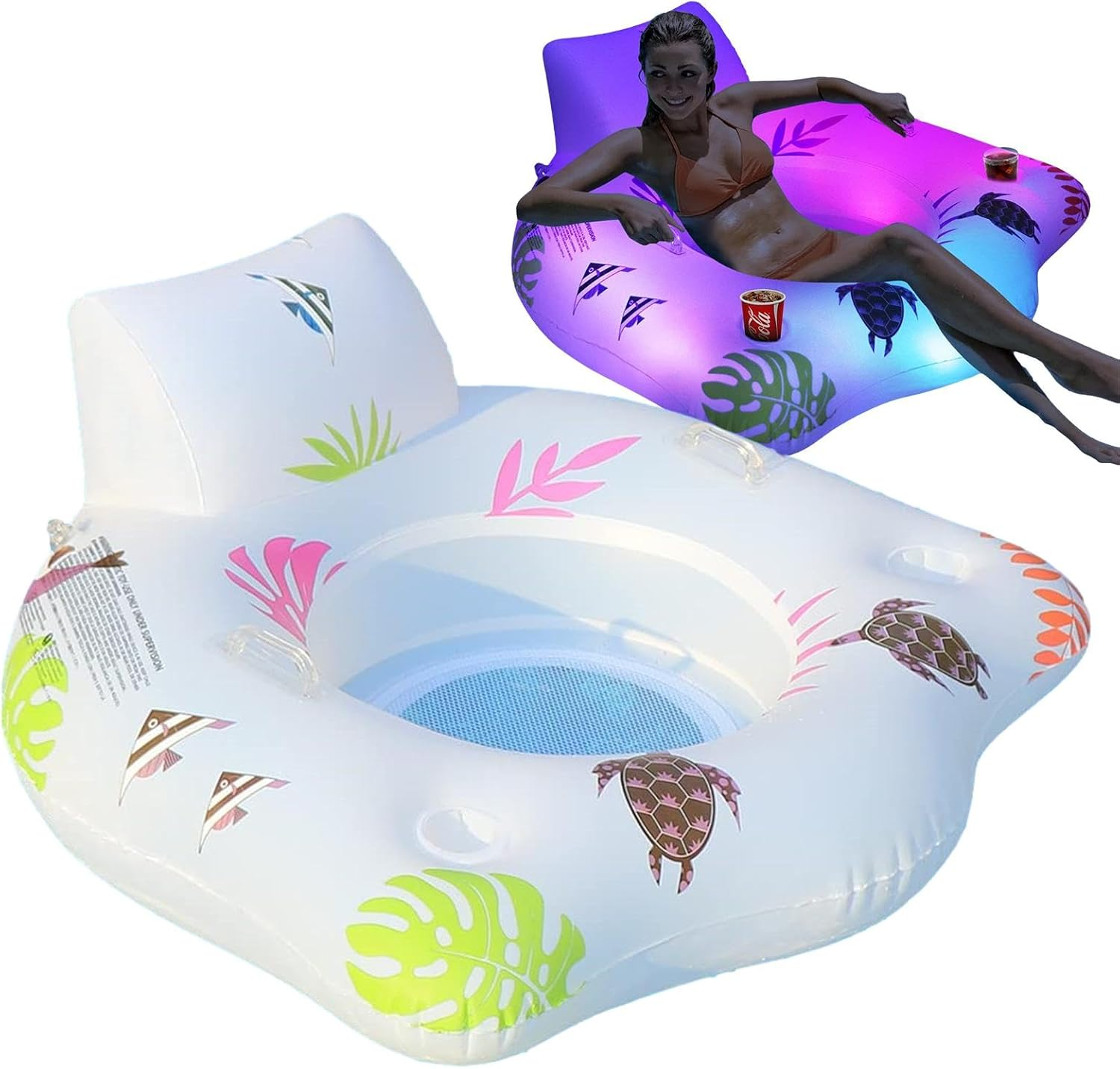 Pool Air Bed | Floating Pool Mattress | Inflatable Swimming Pool Lounger | Perfect for Individuals or Families Looking to Unwind and Soak up the Sun Warm Summer Days