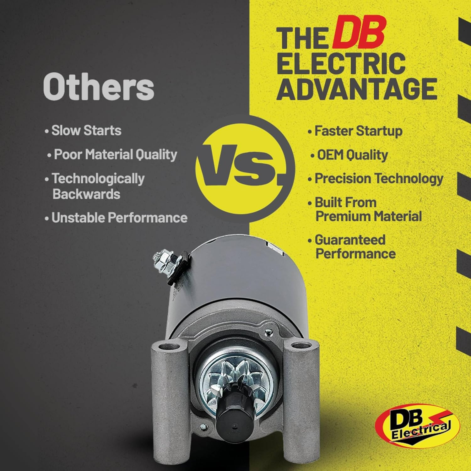 DB Electrical 410-21111 Starter Compatible With/Replacement for Kohler ZT Series, KT Series, Courage Twin SV840, SV830, SV820, SV810, SV740, SV735, SV730, SV720, SV715, SV710 32-098-08, 32-098-08S image number 3