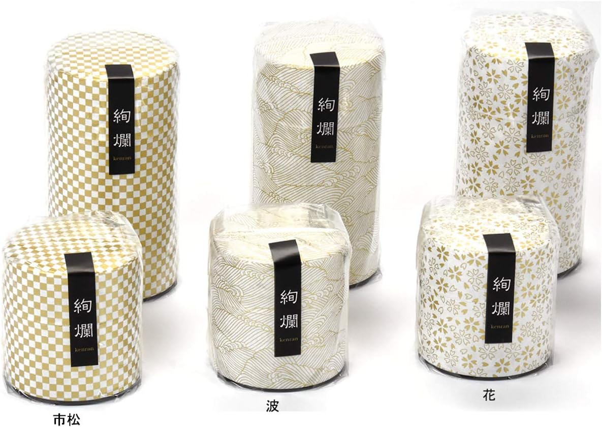 Pokkan a Japanese Tea Tin Canister, Air Tight, Double Lid, 100G Tea Capacity (Wave - Japanese Traditional Wave Pattern, S - 100G) image number 4