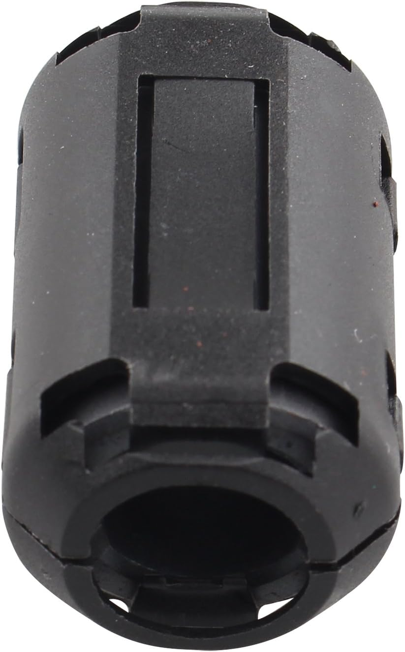 10PCS Noise Filter Cable Ring, Snap on Ferrite Ring Core Anti-Interference Bead Choke Ring Cord RFI EMI Noise Suppressor High-Frequency Filter with 13Mm Inner Diameter Ferrite Cable Clip Black