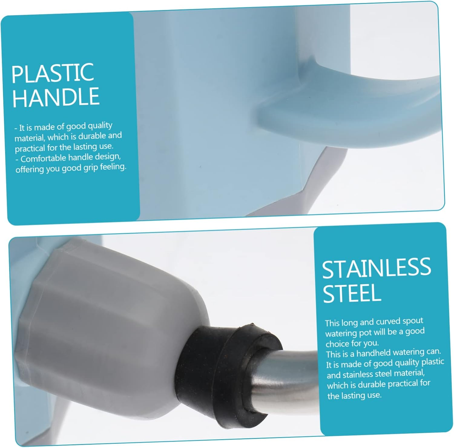 SUPVOX Watering Can for Garden Plants Long Spout Plastic Kettle for Bonsai and Indoor Gardening image number 2