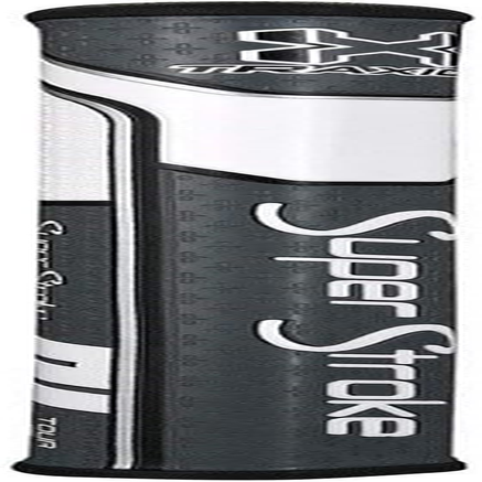 Superstroke Traxion Tour 2.0 Putter Grip | Improves Feedback and Tack, Enhances Feel and Comfort, No-Taper Technology, 10.50&rdquo; in Length, Weighs 55 Grams. - Black/White image number 3