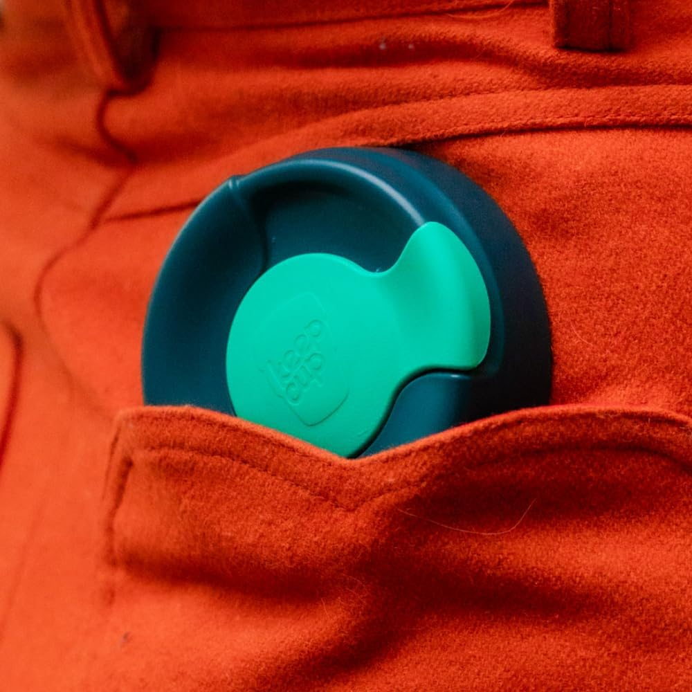 Keepcup Traveller Light, Reusable Coffee Cup Travel Mug - Lightweight Plastic with Leakproof Sipper Lid - 12Oz / 340Ml - Calenture Clear