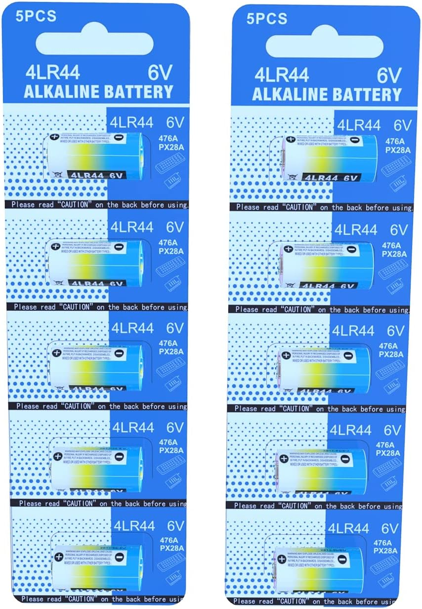 EX-ENEGY 4LR44 476A PX28A 6V Alkaline Batteries 10 Pack