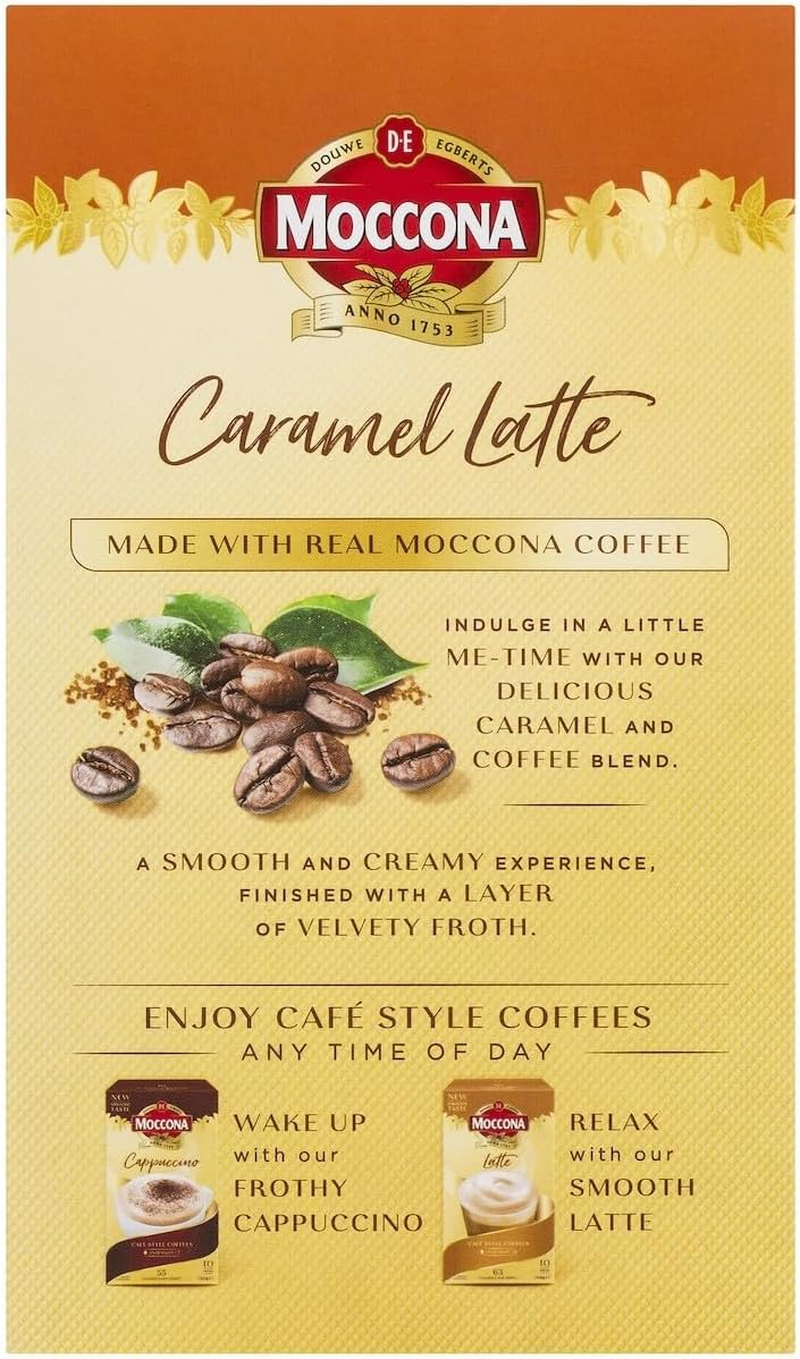Moccona Caramel Latte - 10 Pack