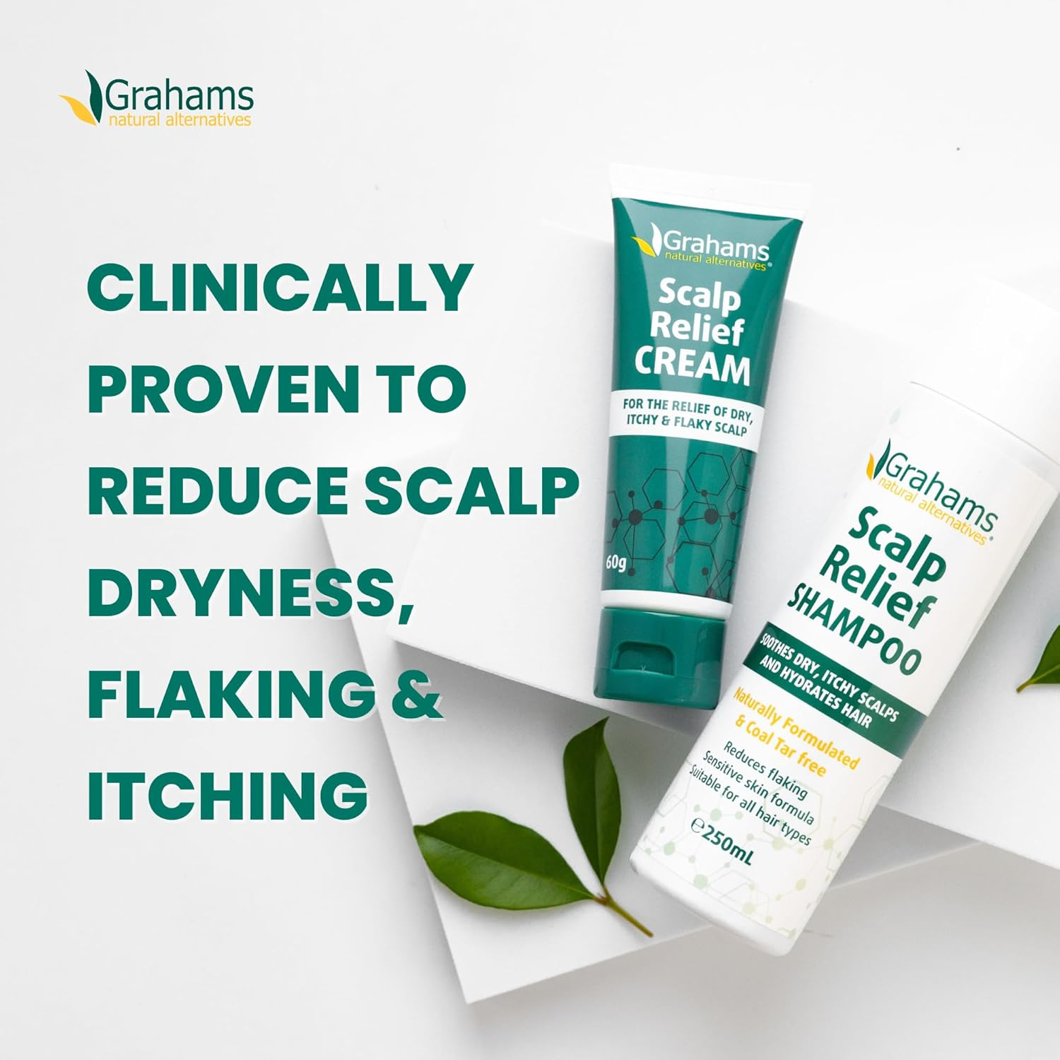 Grahams Natural Scalp Relief Cream - Seborrheic Dermatitis, Dandruff Scalp Treatment - Moisturises Dry, Itchy & Flaky Scalps - Manuka Honey, Calendula, Jojoba Seed Oil (1 X 60G) image number 5