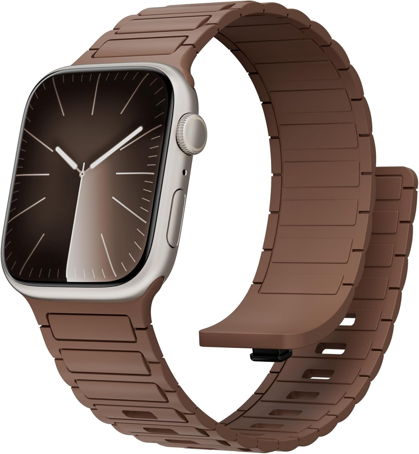 Magnetic Bands for Apple Watch Ultra 3/2/Ultra Band 49Mm 46Mm 45Mm 44Mm 42Mm 41Mm 40Mm 38Mm Women Men,Soft Silicone Strap Sport Loop Wristbands for Iwatch Series 11 10 9 8 7 6 5 4 3 2 SE 2Nd 3Rd SE image number 3