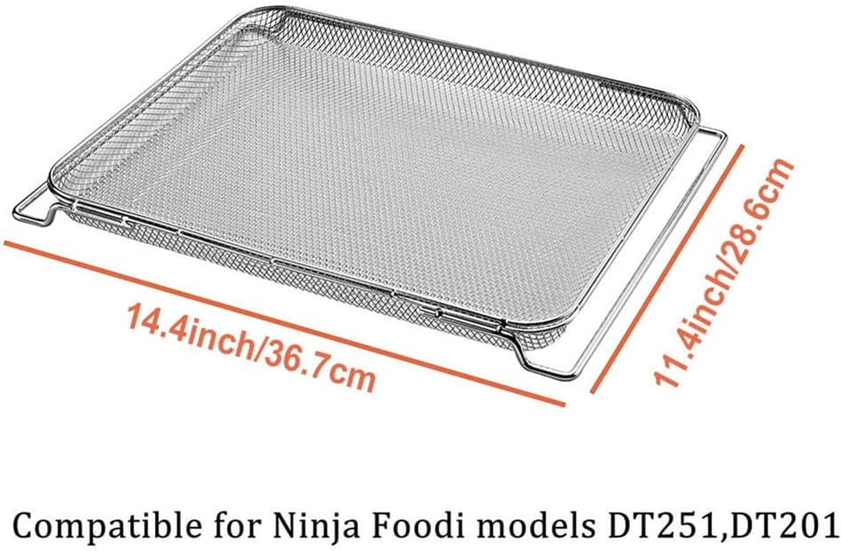 Air Fry Basket for Ninja Foodi DT251 DT201 DT200 Oven,Stainless Steel Oven Parts image number 6