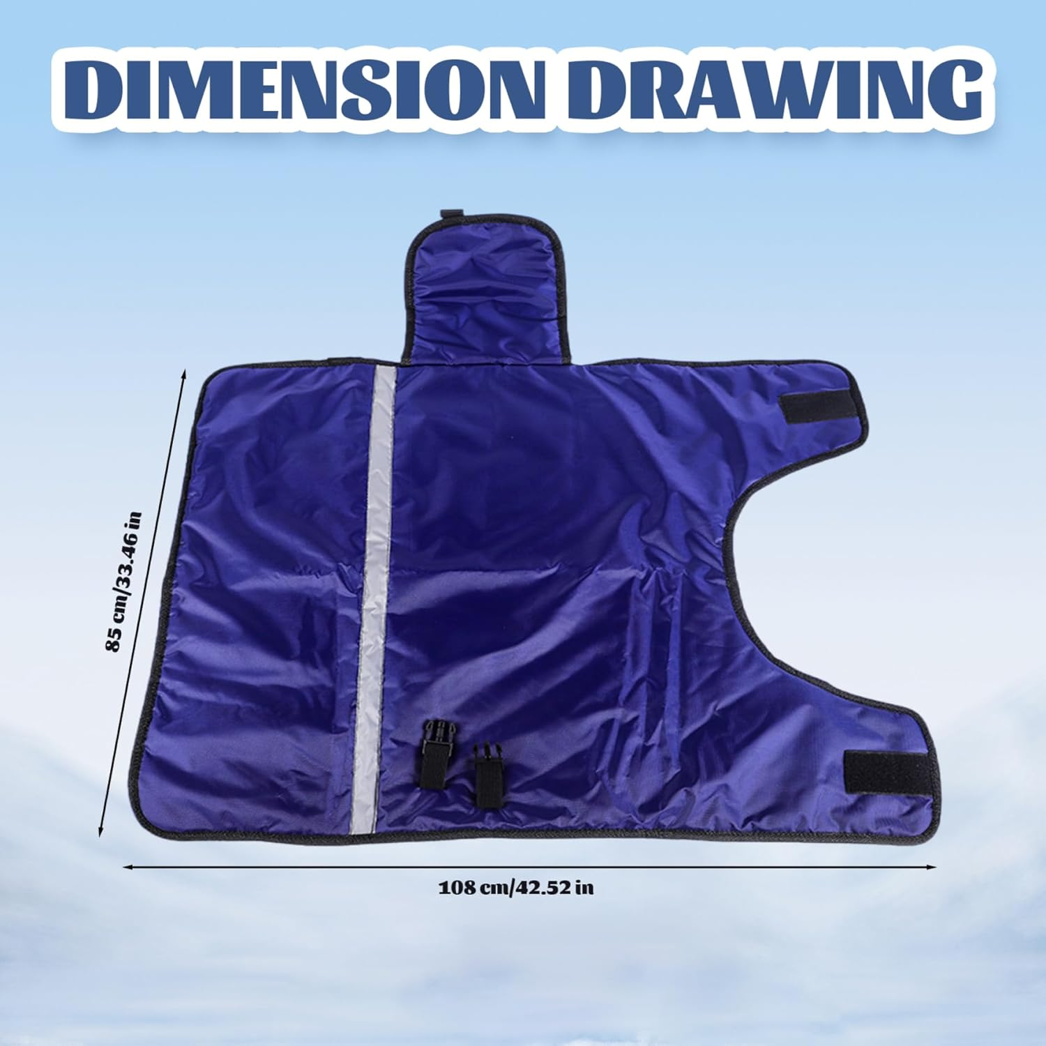 Calf Blankets for Winter Soft & Warm Thickened Goat Blanket Waterproof & Windproof Adjustable Calf Blanket for Keep Horses Winter Warmming,Goat Blanket,Calf Blankets for Winter image number 3