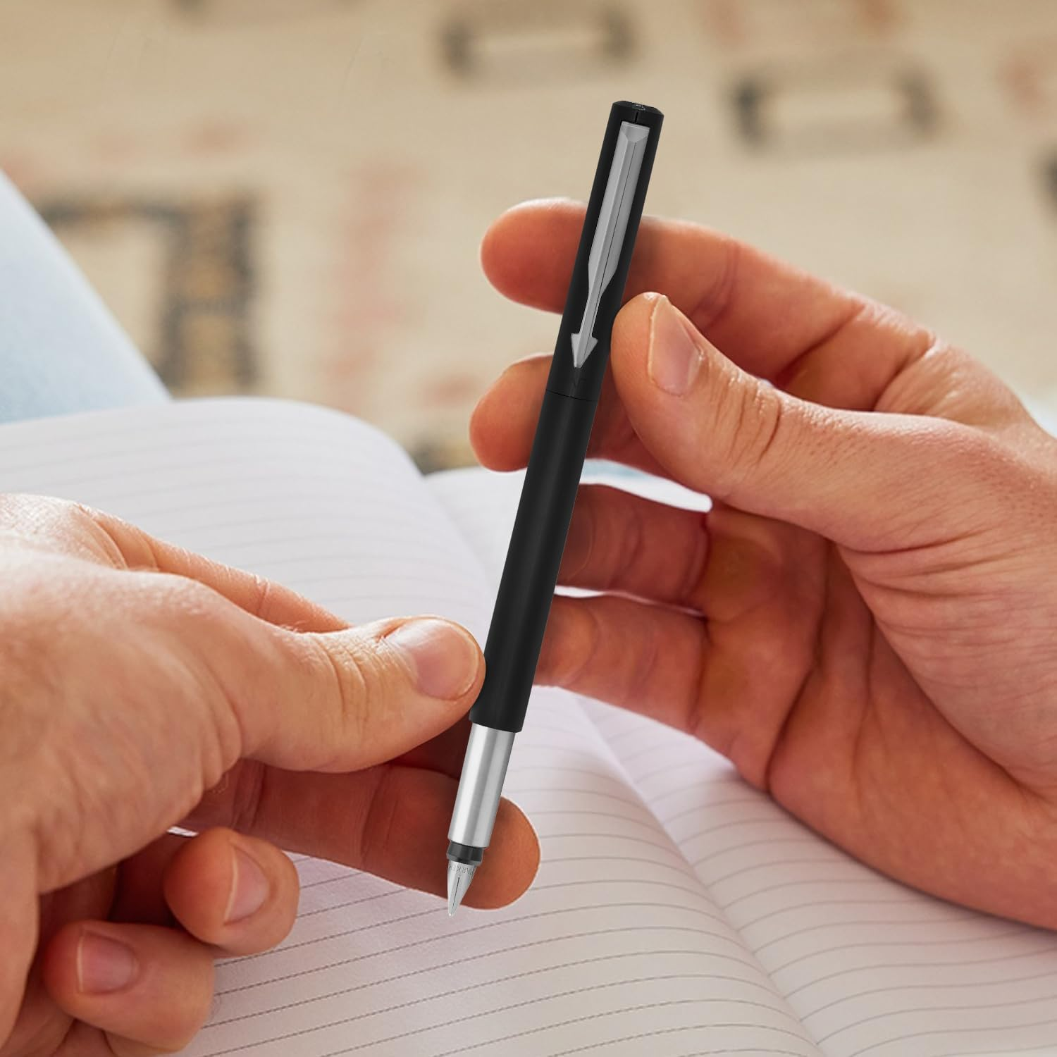 Parker Vector Standard Fountain Pen (Black Body) with Free 1 Cartridge image number 5