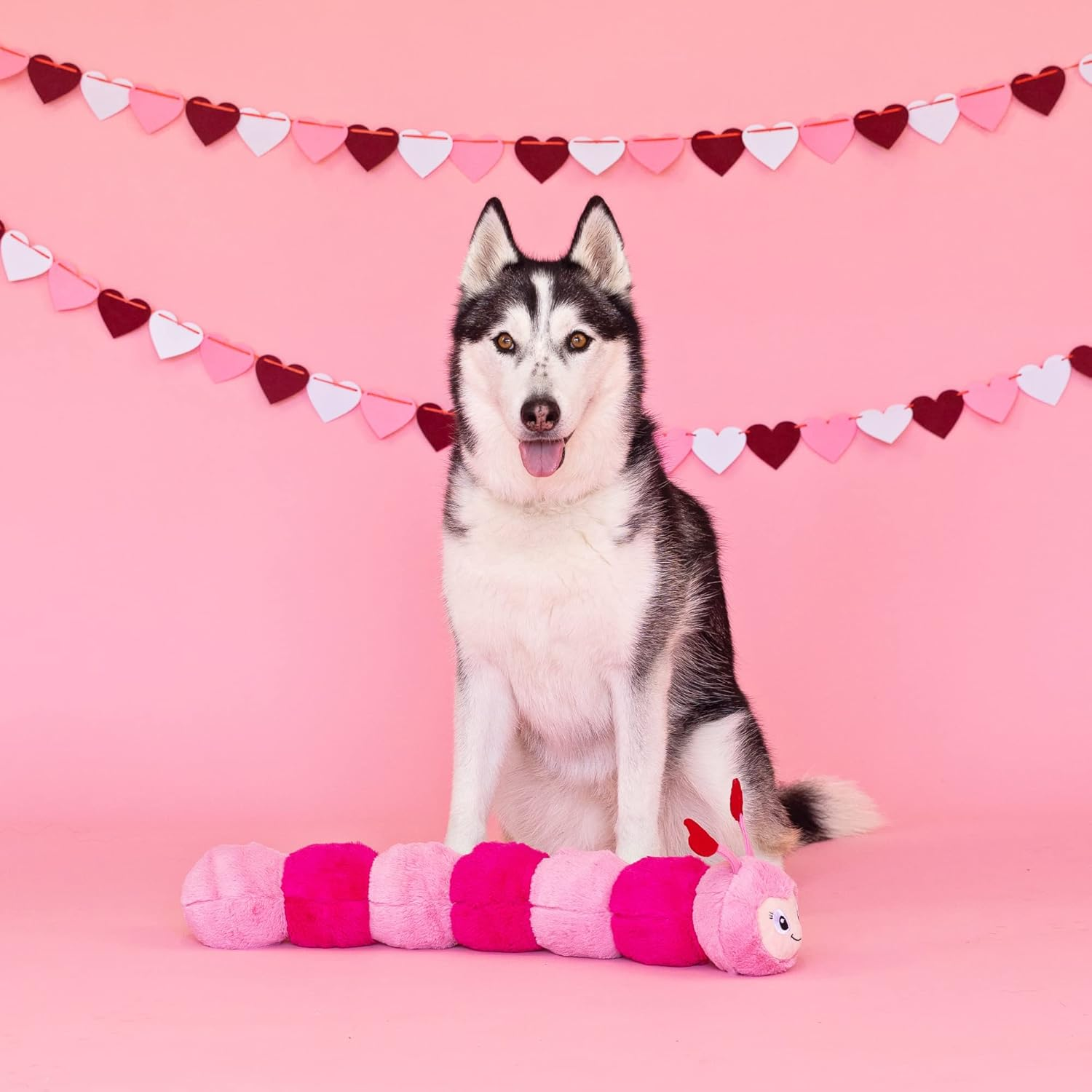 Fringe Studio Large Plush Dog Toy, Love Bug, Pet Shop Collection (289824)