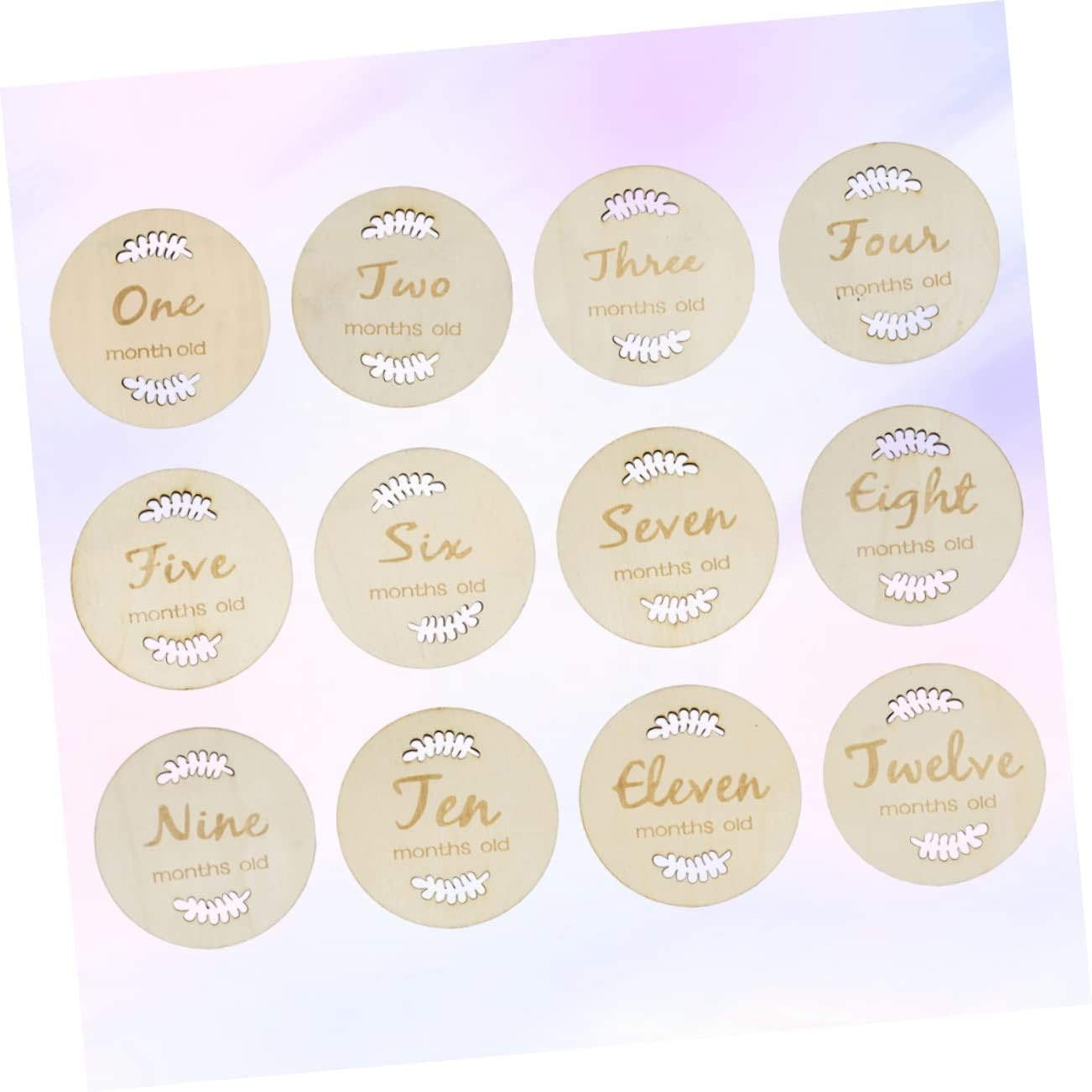 Creative Cards for First Year Adorable Monthly Growth Photo Props for Newborns Scandinavian Design Commemoration image number 3