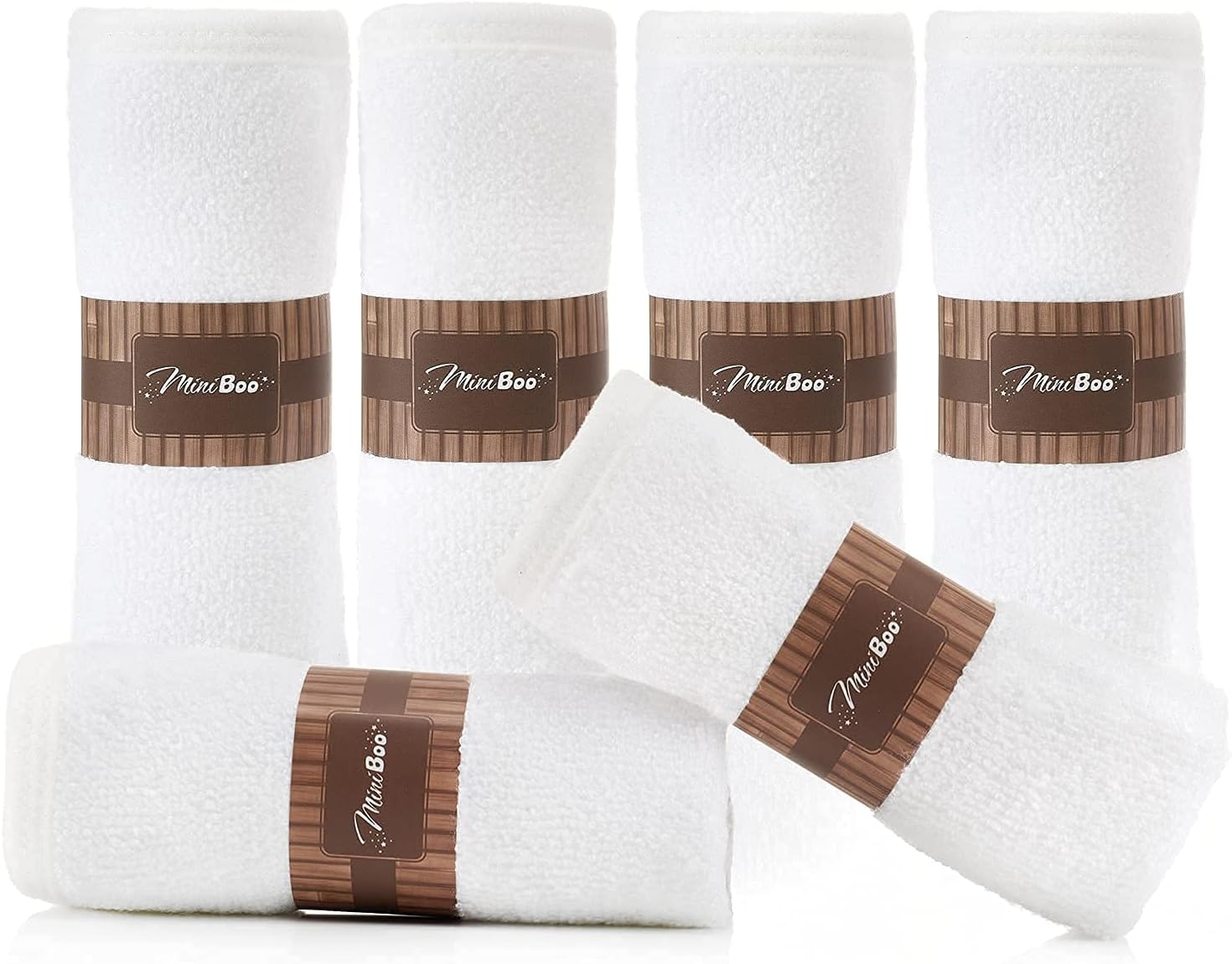 Premium Baby Washcloths for Sensitive Skin - Extra Soft and Absorbent Bamboo Face Cloths and Newborn Bath Face Towel - Perfect as Baby Gifts