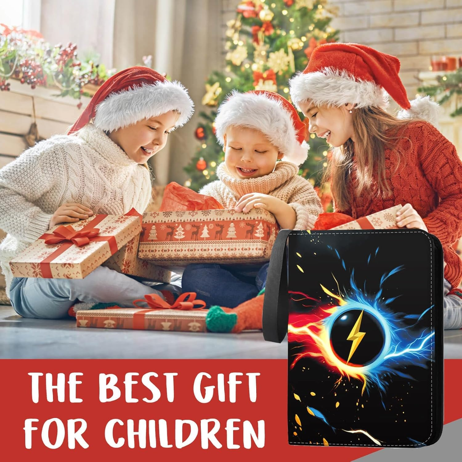 900 Pockets Card Binder Album - Card Holderwith 50 Removable Sleeves for Standard Size Cards 4 Pocket TCG Trading Card Binder Display Storage Carrying Case image number 3