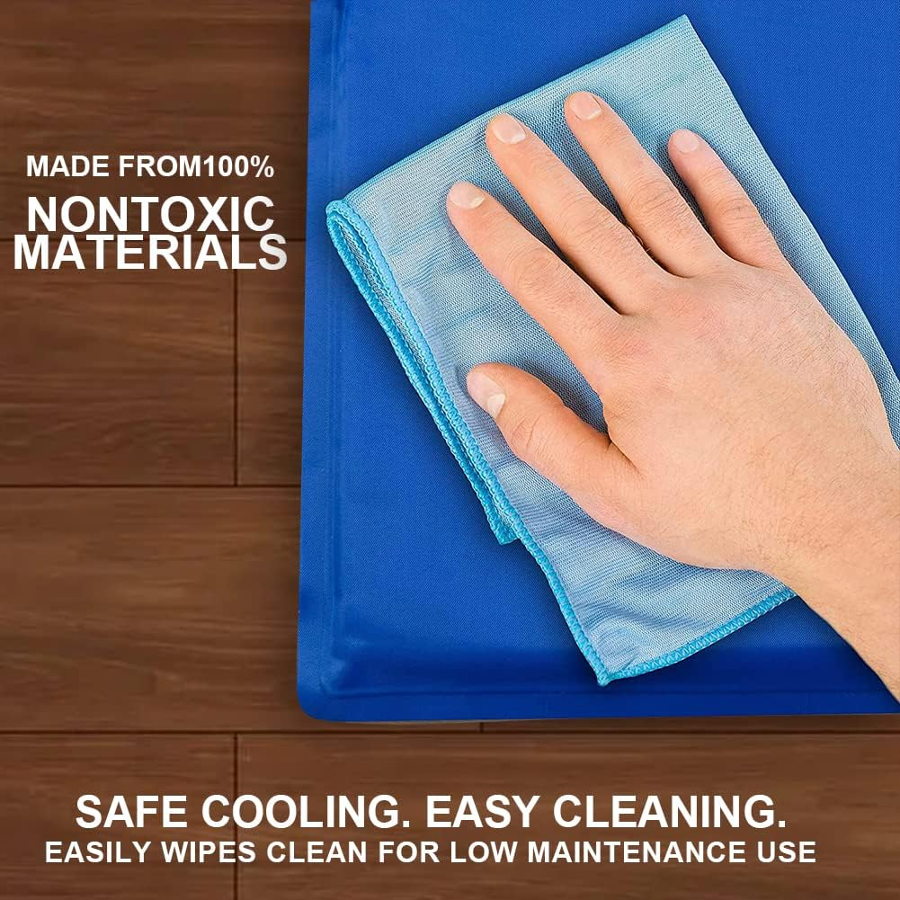 Xhuangtech Dog Cooling Mat, Extra Large Self Cooling Mat for Dogs and Cats Pets Summer Sleeping Mattress Accessories for Bed or Car (XL - 81 X 96 Cm) image number 6