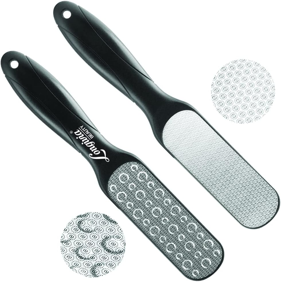 Longivia&reg; Callus Rasp Foot Double Surface Callus File Made of Stainless Steel Foot Rasp Foot File for Callus Remover and Wart Remover Laser Callus File Foot Rasp Foot Callus Remover image number 1