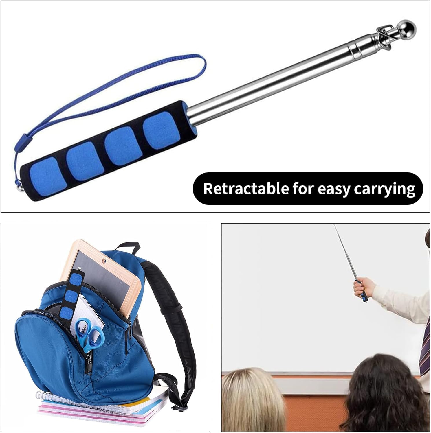 Telescopic Portable Flag Pole, Handheld Tour Guide Flagpole, Extendable Design Tour Guide Portable Flag Pole,Telescopic Handheld Flagpole,Portable Extendable Flag Pole Telescopic Flag Pole image number 6