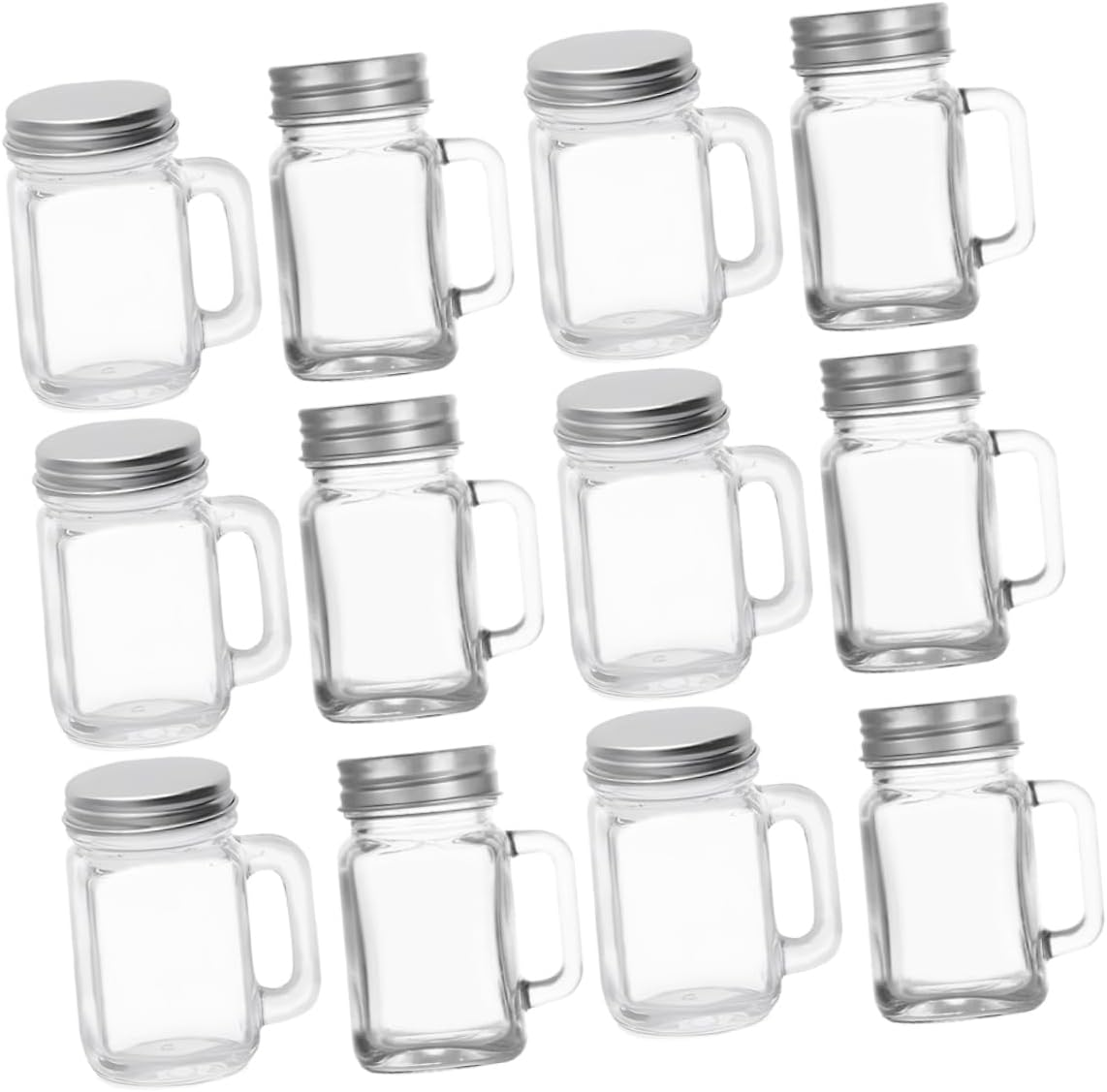 16Pcs Mini 60Ml Glass Perfume Bottle Set Essential Oil Container Empty Bottles Refillable Travel Size image number 5