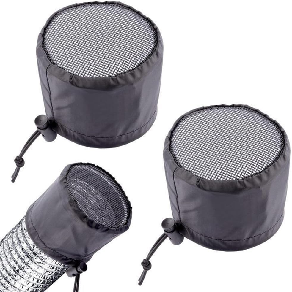 2Pcs 4 Inch Grow Tent Vent Cover, Duct Filter Net with Fixed Buckle, Dust Proof Mesh Screen for Plant Growth Tent Ventilation Exhaust Fan image number 2