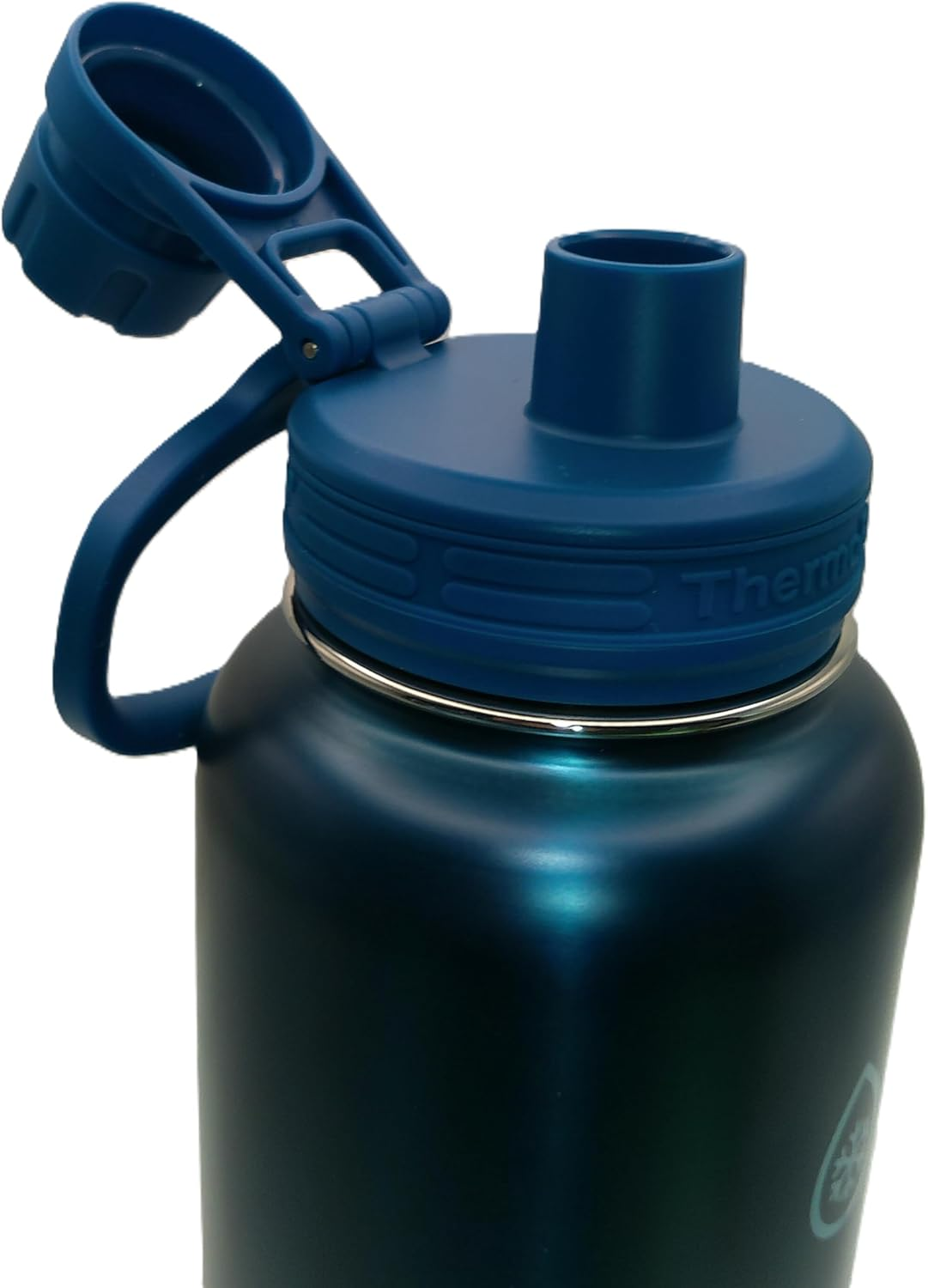 Thermoflask Stainless Steel Water Bottle, 40 Oz, 2-Pack (Silver/Blue Brushed) image number 2