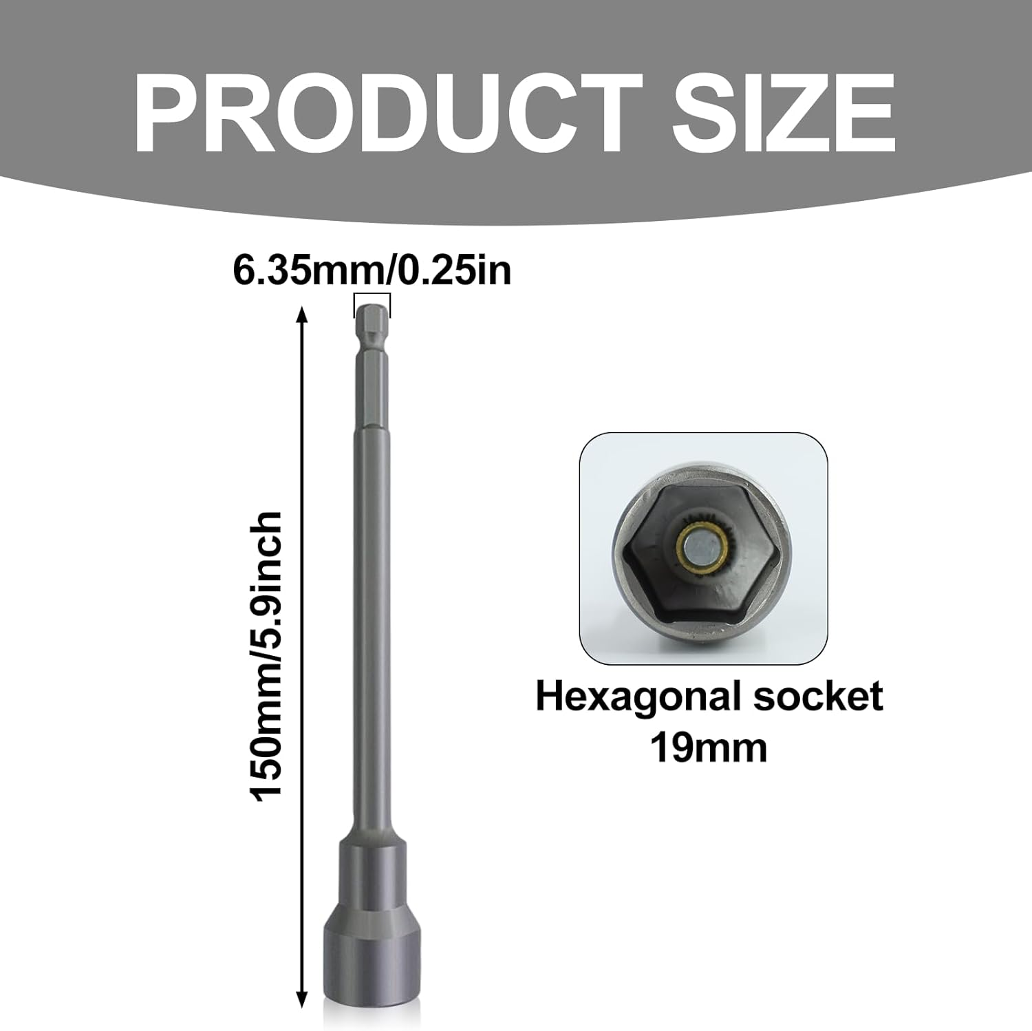 Caravan Leg Winder Drill Attachment Caravan Leg Winder 19Mm Socket Caravan Extension Drill Attachment Adapter for Caravans and Mobile Homes image number 1