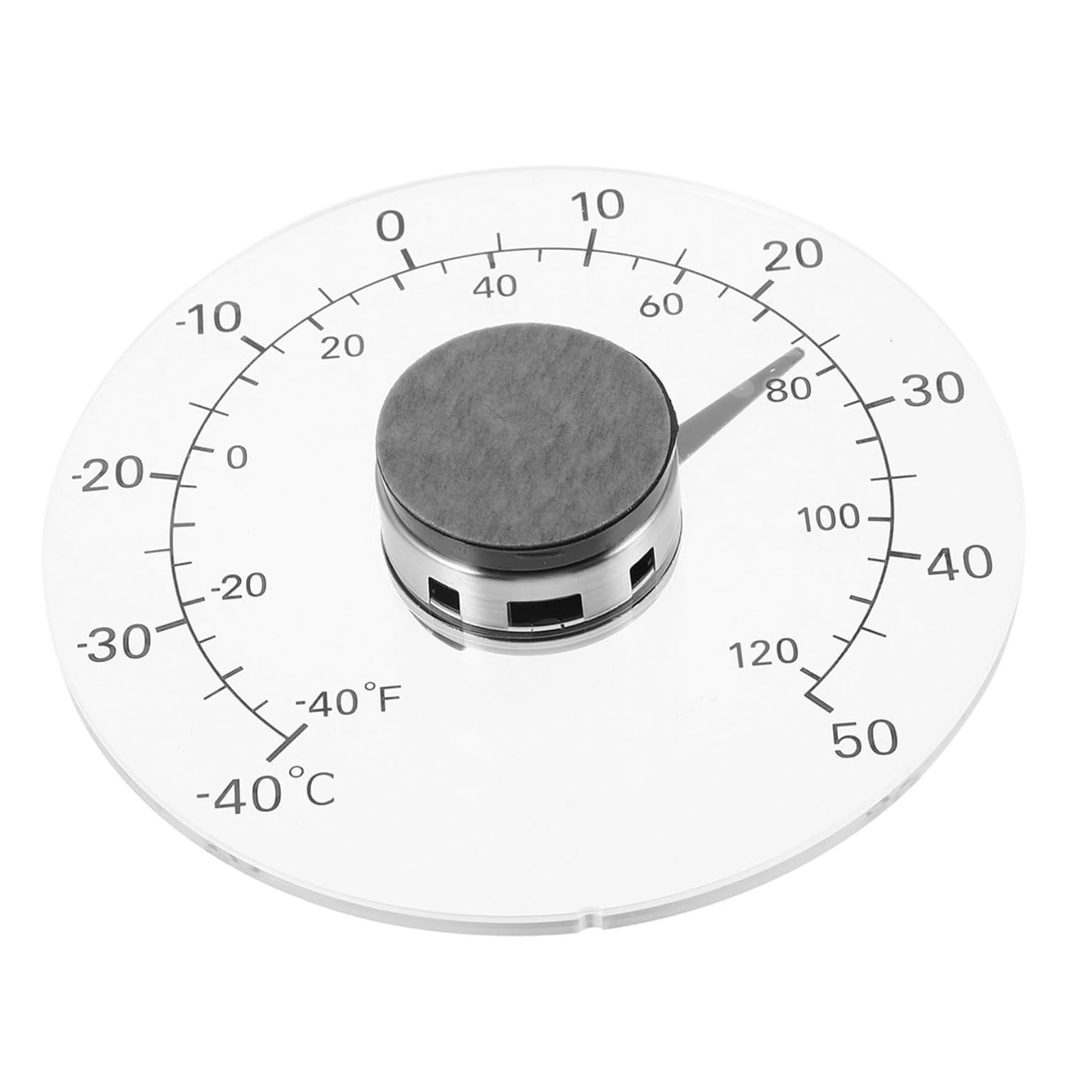Totority Traditional Temperature Thermometer for Indoor Outdoor Use Window-Mount Simple Temperature Gauge with Celsius Fahrenheit Display Compact Household Thermometer for Garage Greenhouse image number 6