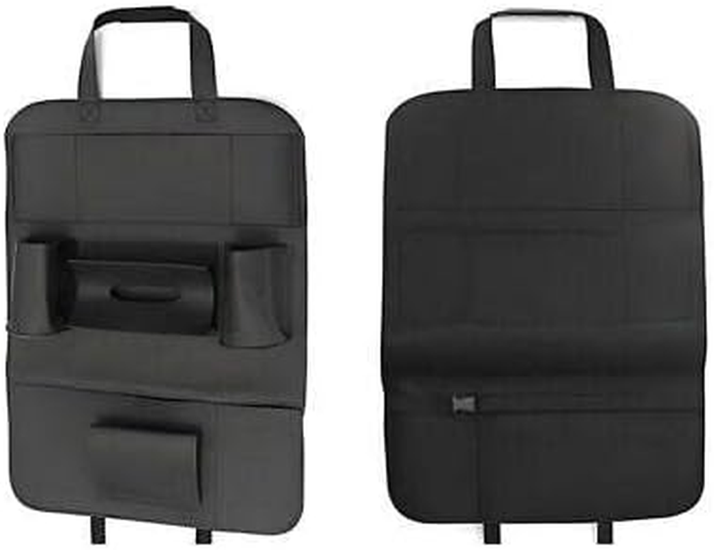 AIMALL Car Seat Back Organiser Tidy Organizer Travel Kid Storage Bag Pocket Cup Holder, 16.5X22.8 Inch Storage Bag, Waterproof Travel Pocket with Cup Holder, Adjustable Straps for Kids and Adults image number 3