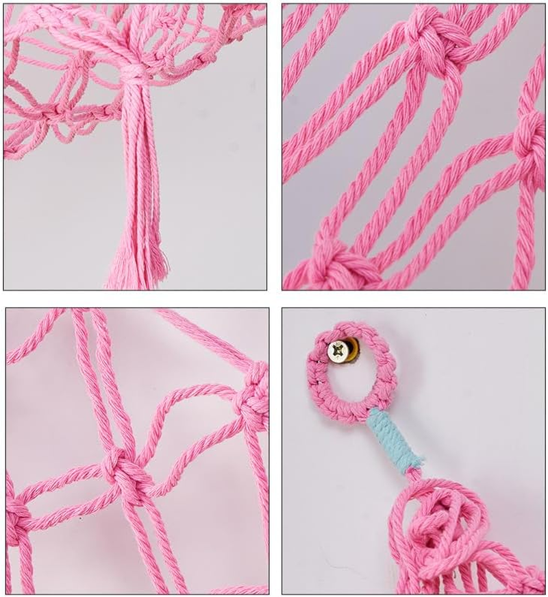 Stuffed Animal Net Hammock, Plushie Net Hammocks Animals Storage Mesh Wall-Mounted Animal Nets Stuffed Animal Storage Hanging Corner Holder with Hooks for Wall Corner of Bedroom Playroom 135 * 65CM image number 4