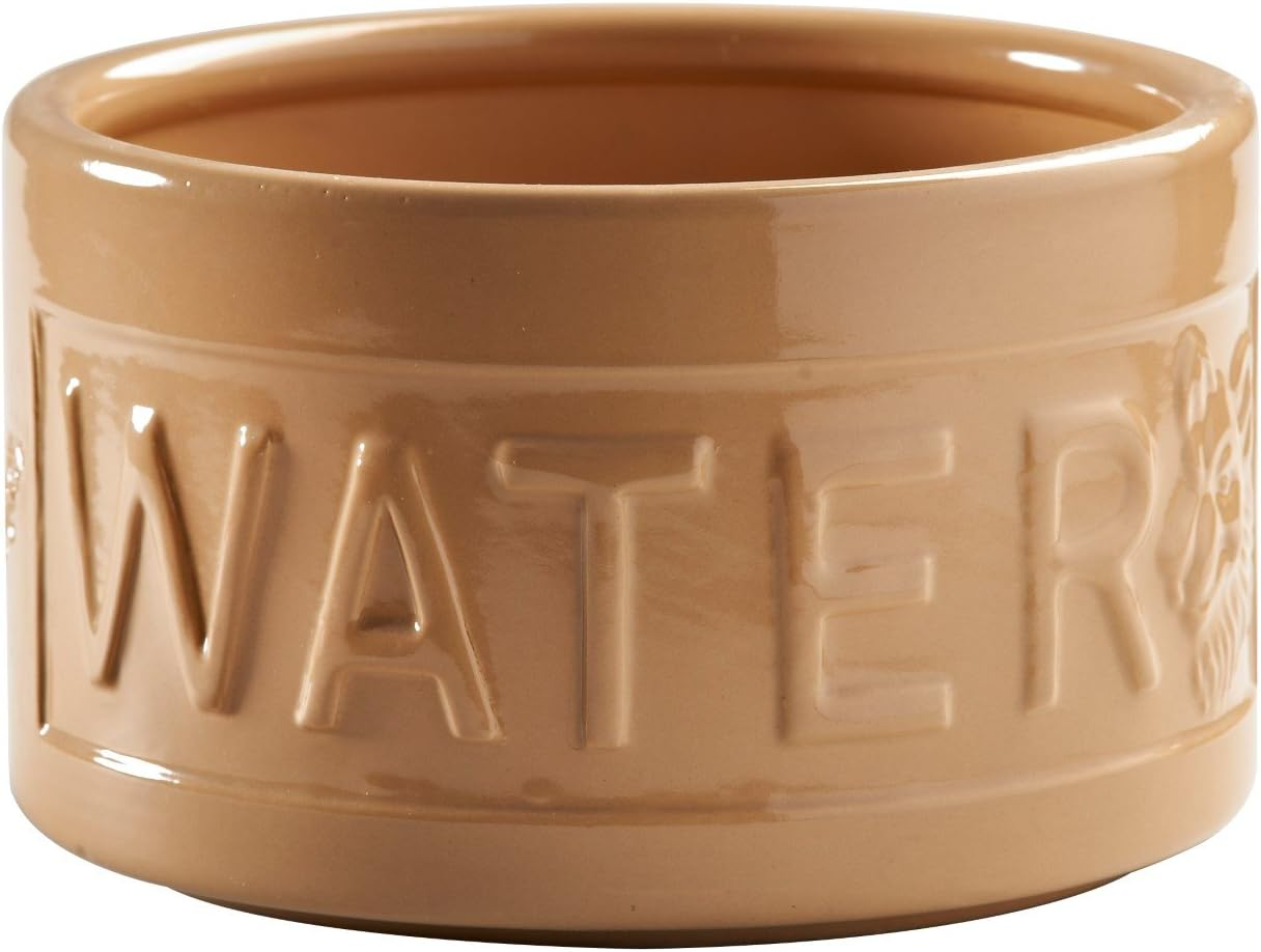 Mason Cash Cane Lettered Water Bowl, 1L, Brown 28487 image number 6