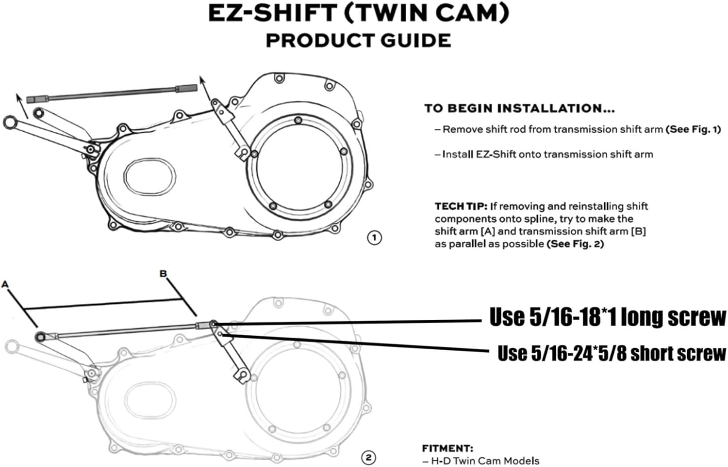 TDZ Ez Shift Neutral Gear Assist Kit Fits for Harley Touring Dyna Softail Twin Cam Models - Black image number 4