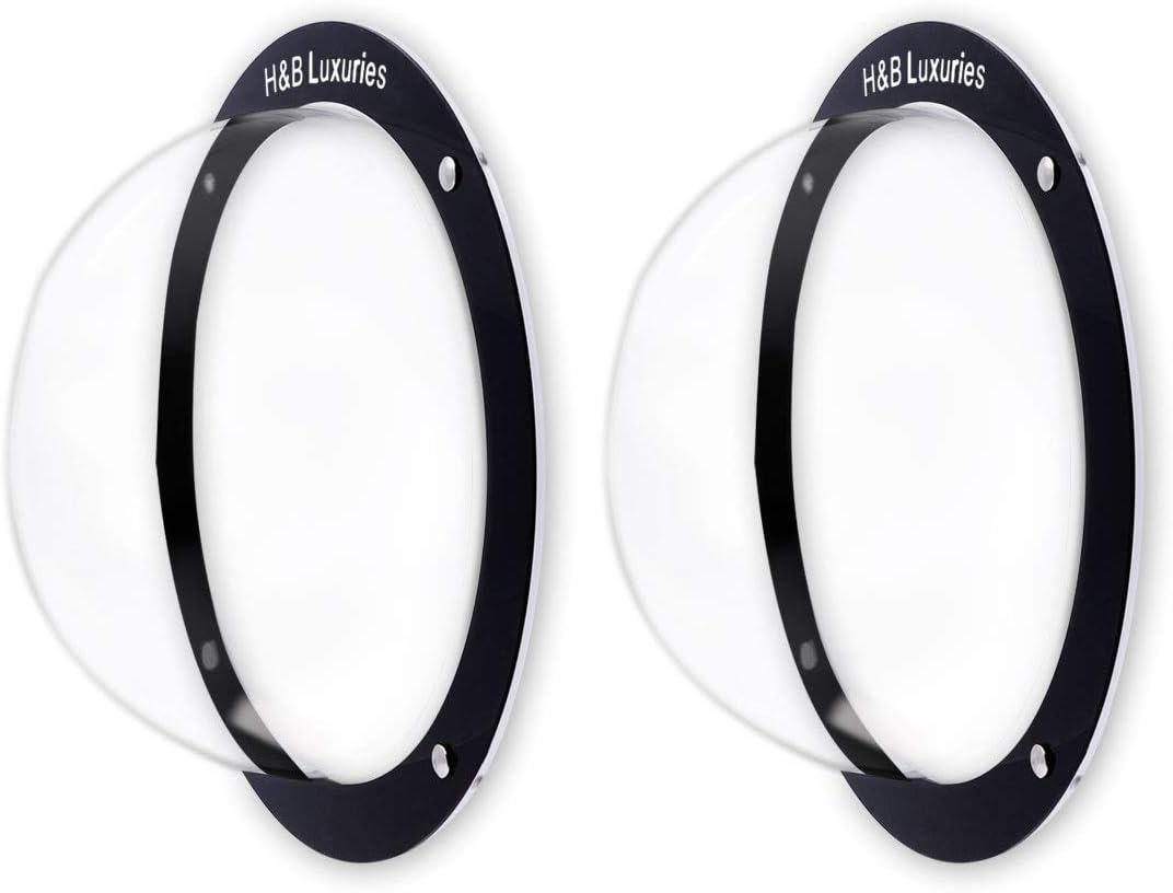 H&B Luxuries Durable Acrylic Dome Dog Window for Fence to View outside for Satisfying Curious Pets FW058 (2-Pack)