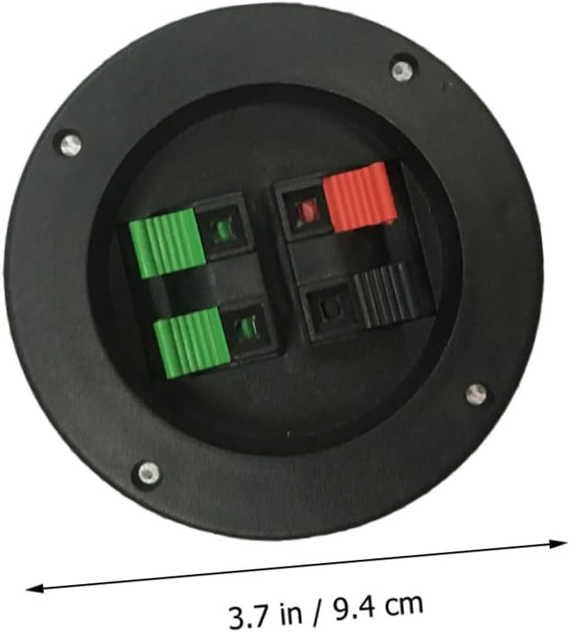SECFOU 2PCS Loudspeaker Terminal Cups Speaker Connector DIY Sound Equipment Accessories for Home Audio Subwoofer with Secure Pin Terminals image number 4