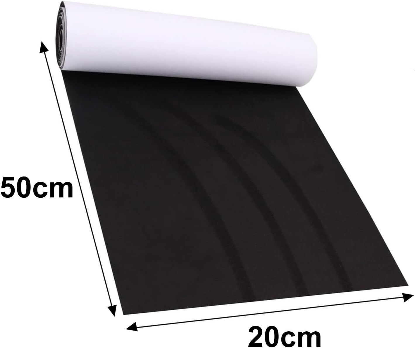 Microfiber Self-Adhesive Fabric Black Vinyl Wrap for Car Interior Decoration, Faux Suede Design, Durable and Easy to Apply, Compatible with Various Car Seats and Panels &ndash; Unron image number 4
