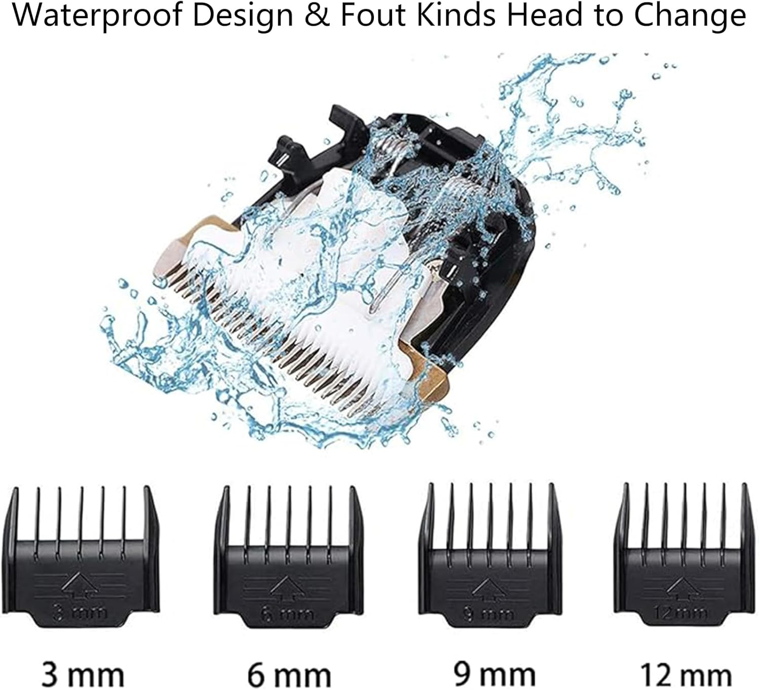 Dog Clippers Grooming Kit,Pet Shaver Cordless with Low Noise Rechargeable,Professional Detachable Blades Pet Clippers image number 3
